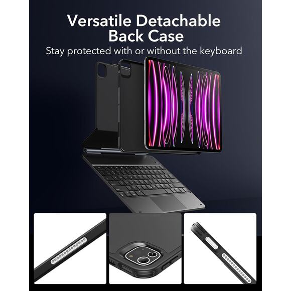 NEW ESR iPad Pro 12.9 Case with Keyboard,Magnetic Stand, (2022/2021/2020/2018) - Picture 7 of 9